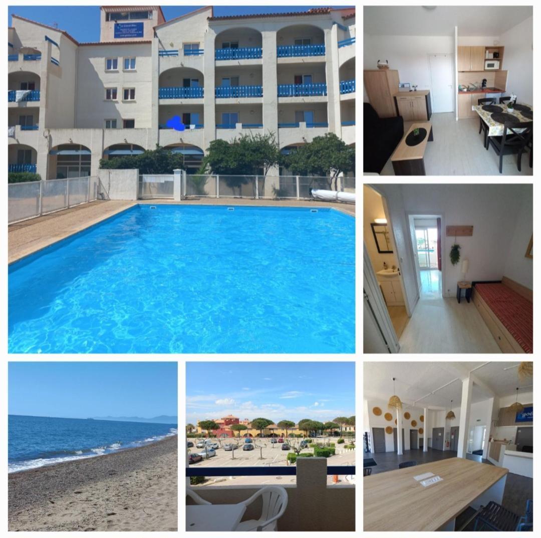 Coquet Studio 4 Pers, Piscine,Clim Mobile, Plage A 300 M,A 5Min A Pied Du Lydia เลอบาร์กาแรส ภายนอก รูปภาพ